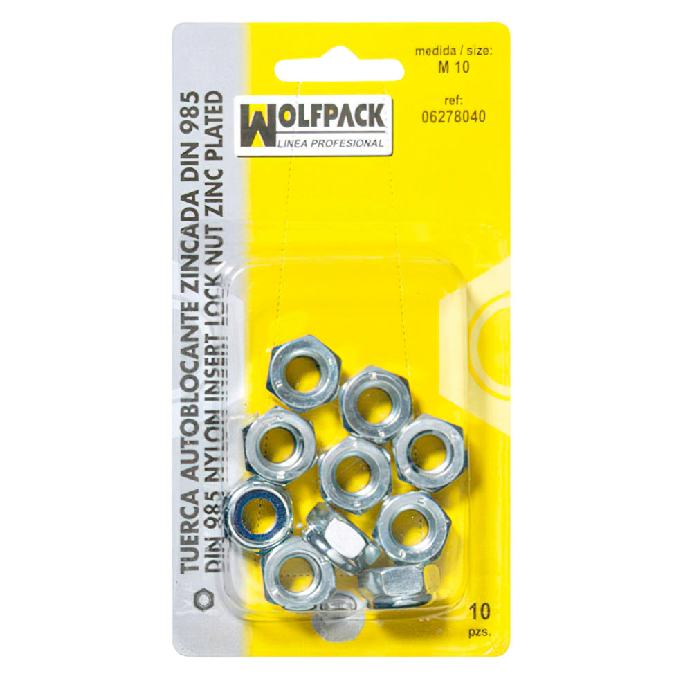 Self-locking nut DIN985 M12 (6 pieces)