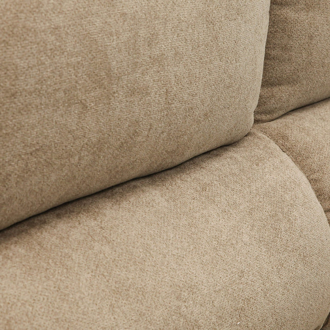 Sofá chaiselongue 3 plazas confort y amplitud | marrón