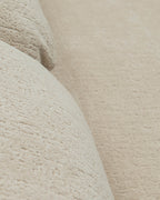 Sofá chaiselongue 3 plazas para sala beige | confort