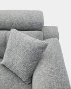 Erika 2-seater compact recliner sofa for small living rooms | grey