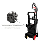 High pressure washer 135 bar 1,800 watt. With accessories. 330 liters / hour. Water cleaner with detergent tank