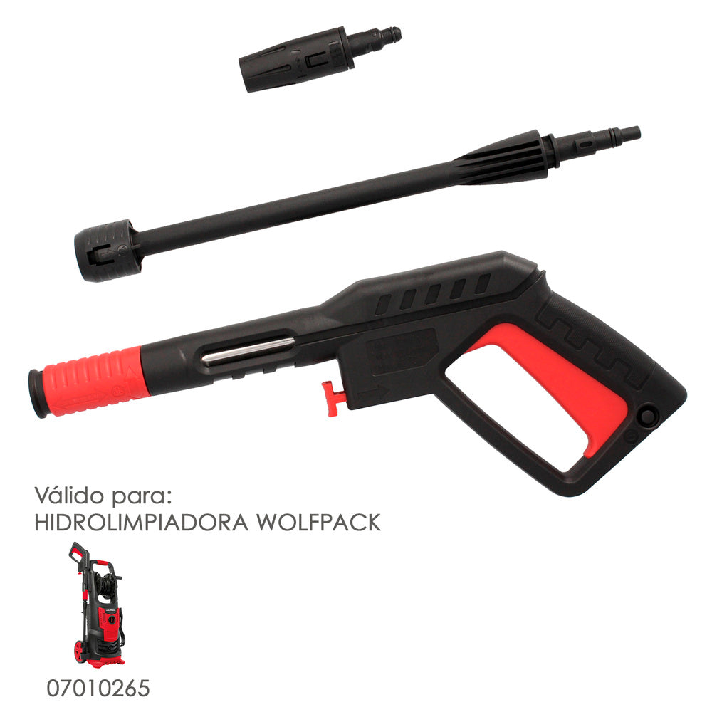 Pistola para hidrolimpiadora wolfpack 07010265 150 bar