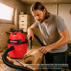 Wet and dry plastic blower vacuum cleaner, 10 liters / 1000 watts.