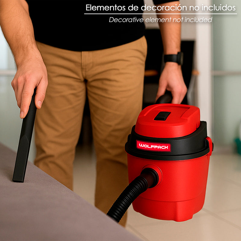 Aspirador soplador plástico agua y polvo 10 litros / 1000 watt