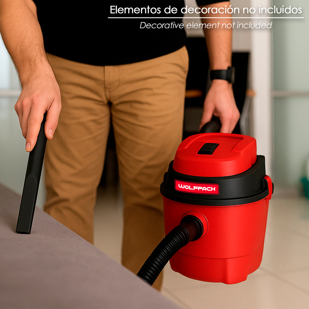 Wet and dry plastic blower vacuum cleaner, 10 liters / 1000 watts.