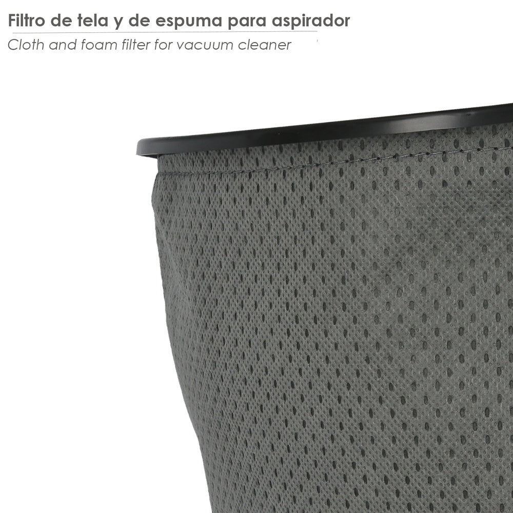 Repuesto filtros para aspirador inoxidable (código 07010450)