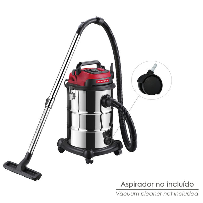 Juego ruedas para aspirador inoxidable (codigo 07010450)