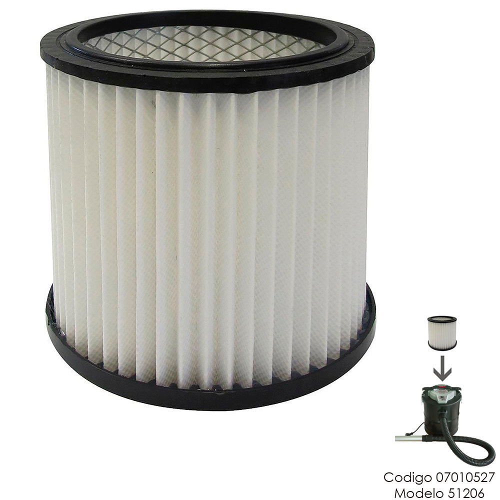 Ash vacuum cleaner filter 07010527 (model 51206)