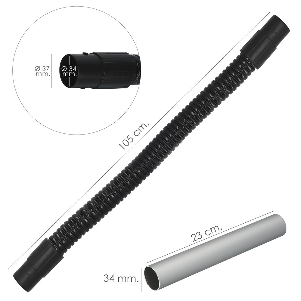 Tubo con lanza para aspirador de cenizas aspirador cenizas wolfpack 1200 watt. 15 litros (código 07010550)