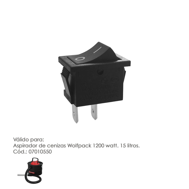 Repuesto interruptor para aspirador cenizas (codigo 07010550)