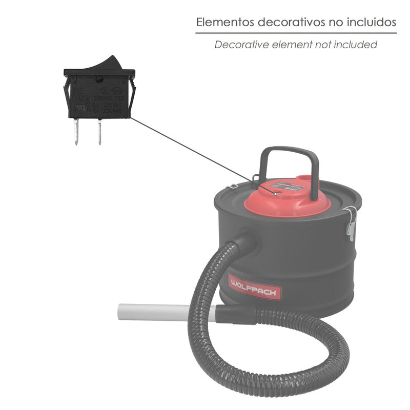 Repuesto interruptor para aspirador cenizas (codigo 07010550)