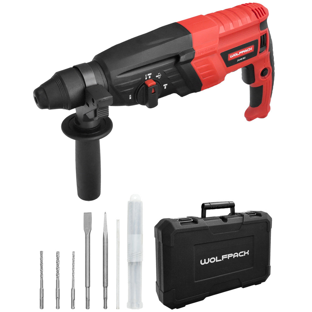 SDS Plus rotary hammer drill 900 watt. With accessories and case