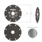 Disco corte metales universal  ø 115 x 1,7 mm filo de diamante disco corte acero, chapa, hierro, aluminio