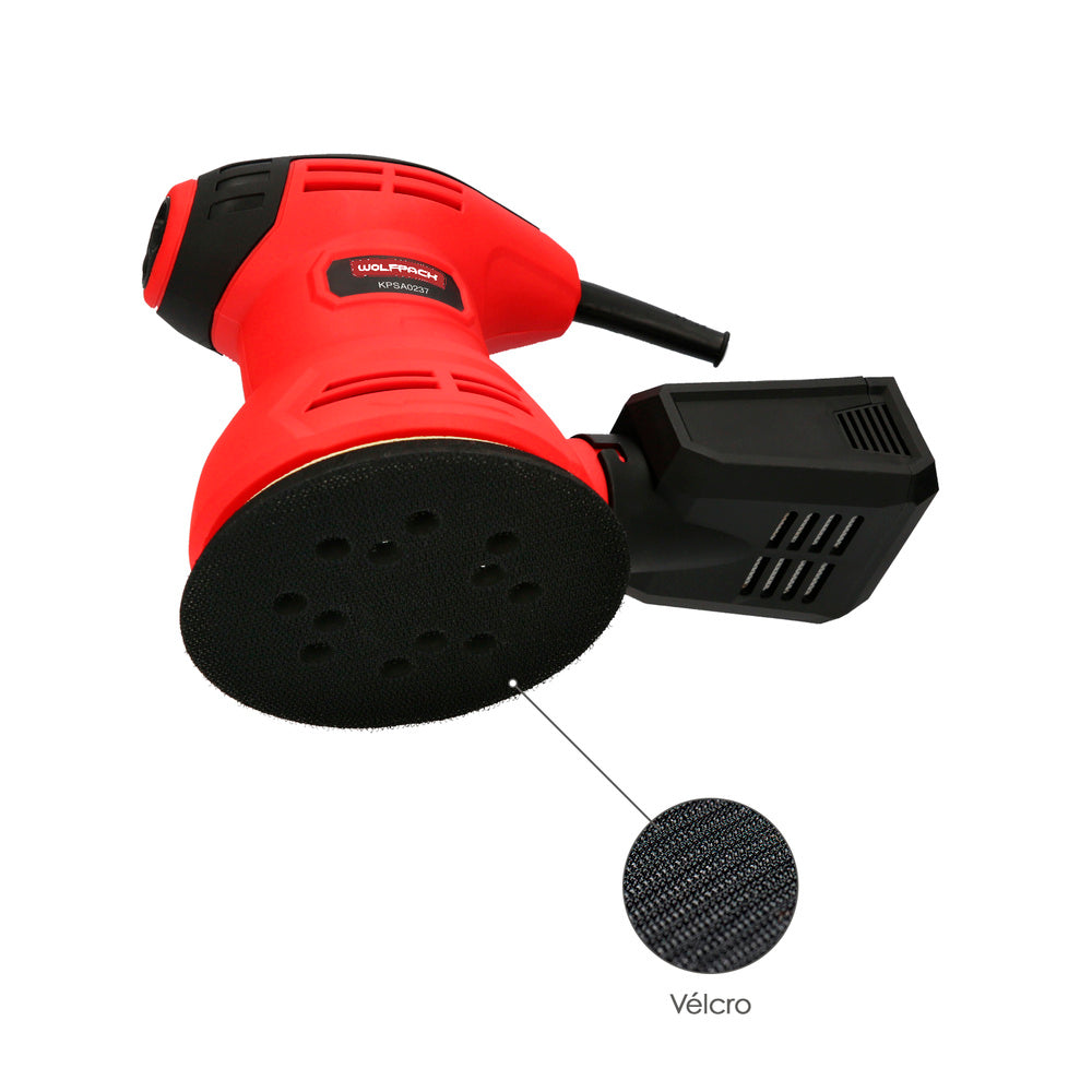 Lijadora wolfpack orbital 240 watt. Lijadora multifunción. Decapado, lijado, eliminar oxido, disco ø 125 mm
