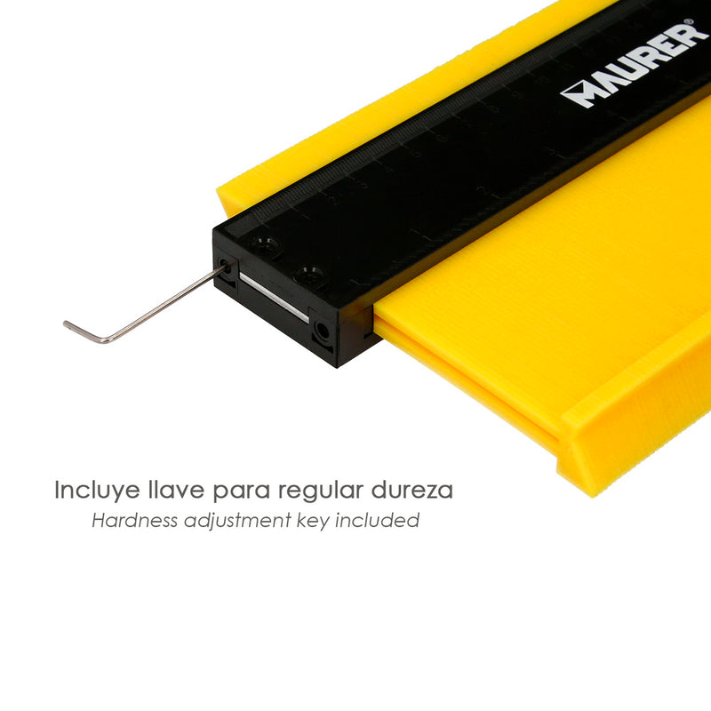 Medidor de contornos 100x125 mm. con bloqueo. medidor de perfiles, medidor formas, duplicador perfiles, preciso,dureza ajustable