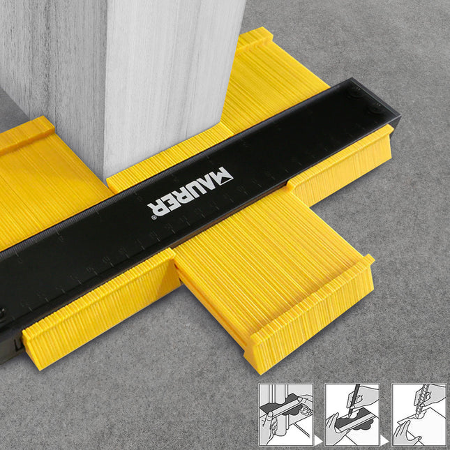 Medidor de contornos 100x125 mm. con bloqueo. medidor de perfiles, medidor formas, duplicador perfiles, preciso,dureza ajustable