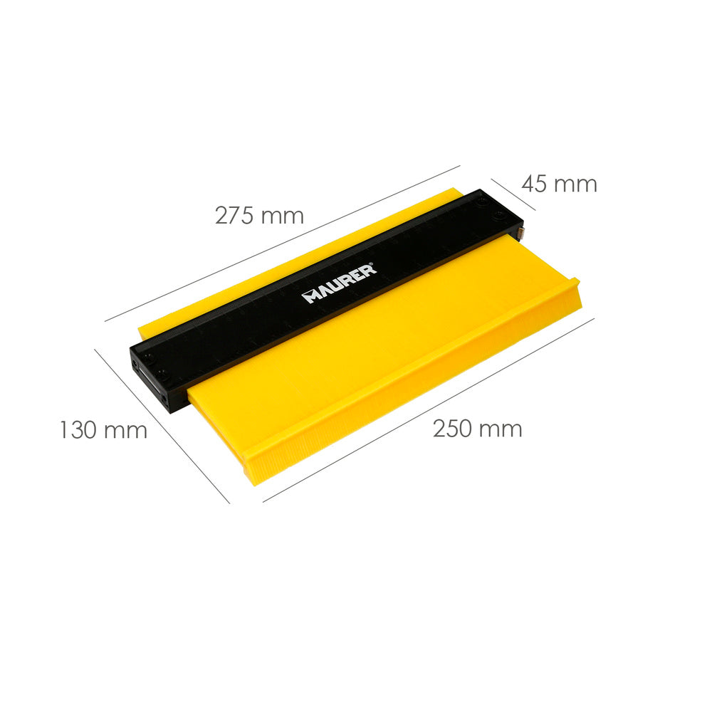 Contour gauge 130x250 mm with lock. Profile gauge, shape duplicator, precise, adjustable tightness