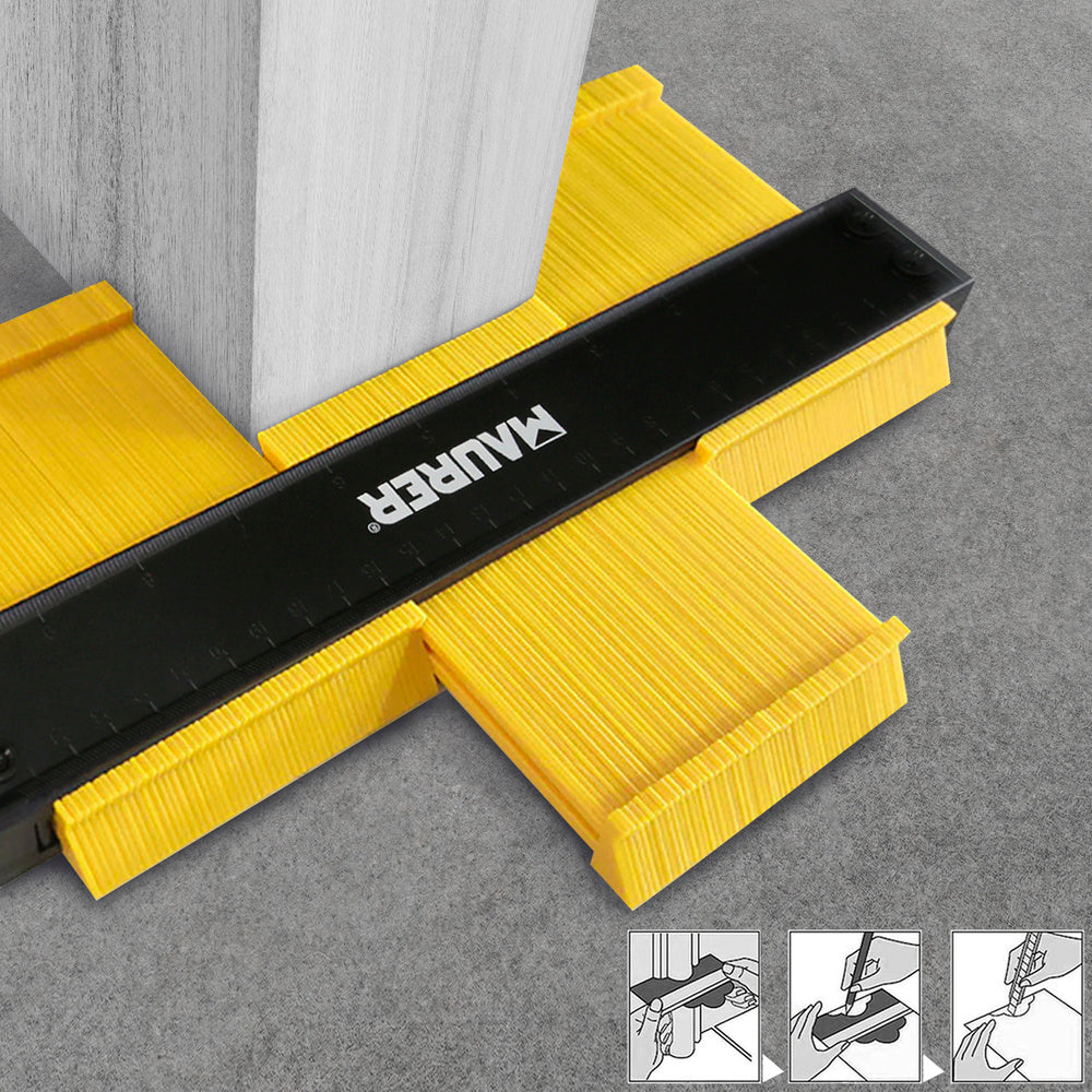 Contour gauge 130x250 mm with lock. Profile gauge, shape duplicator, precise, adjustable tightness