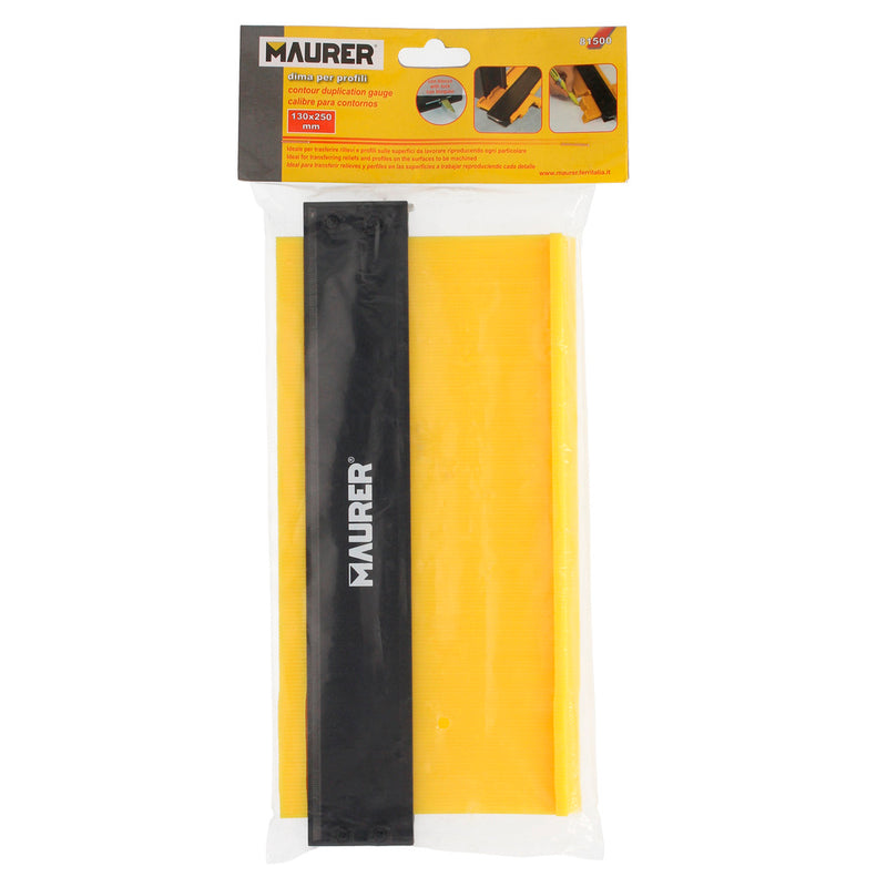 Medidor de contornos 130x250 mm. con bloqueo. medidor de perfiles, medidor formas, duplicador perfiles, preciso,dureza ajustable