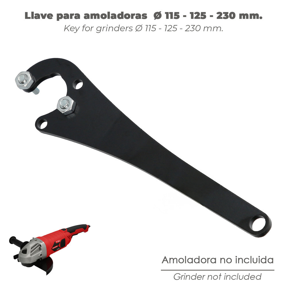 Llave amoladora 115 - 125 - 230 mm.