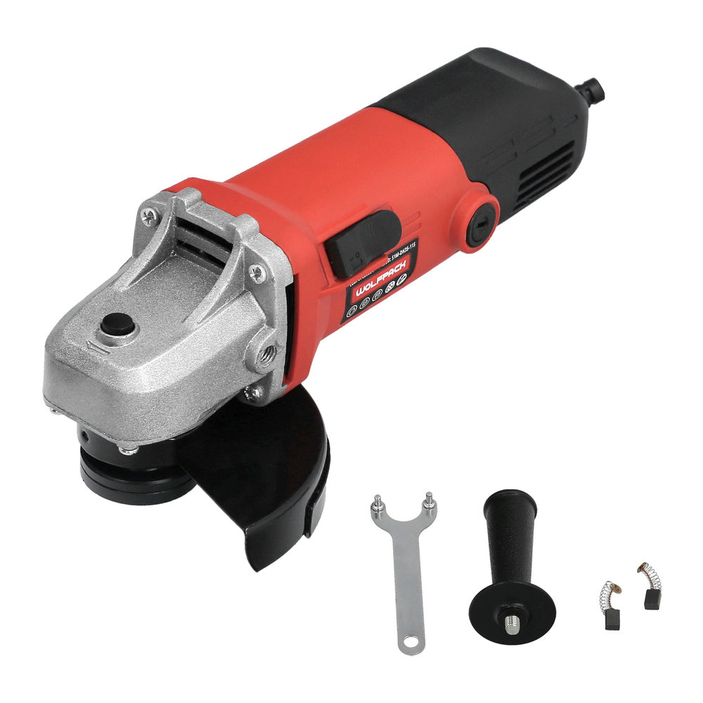 Grinder 500 watt. Ø 115 mm 12,000 r.p.m. M14 spindle, adjustable disc guard, anti-restart function