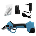Tijeras podar a batería 16,8 volt. Con 2 baterías 2 a/h. Mango engomado, ø corte 40 mm con maletín