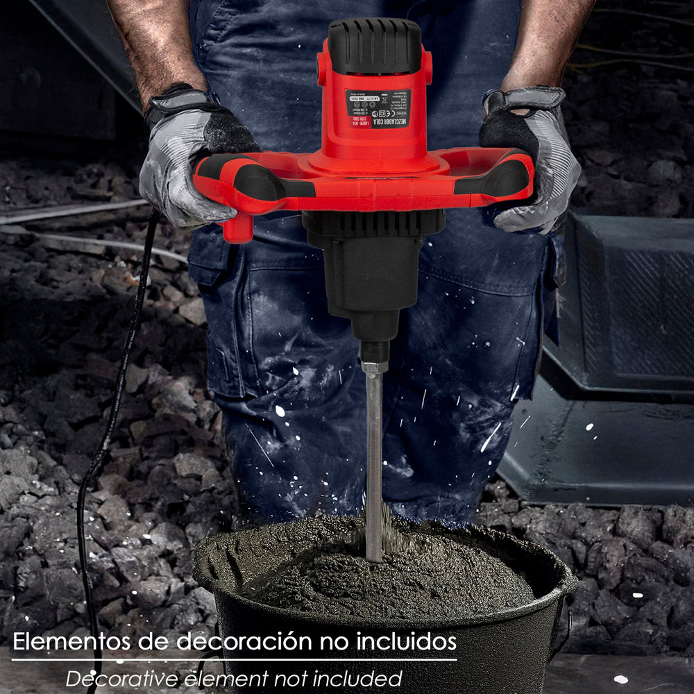 Mezclador eléctrico 1400 watt 6 velocidades con variador de potencia