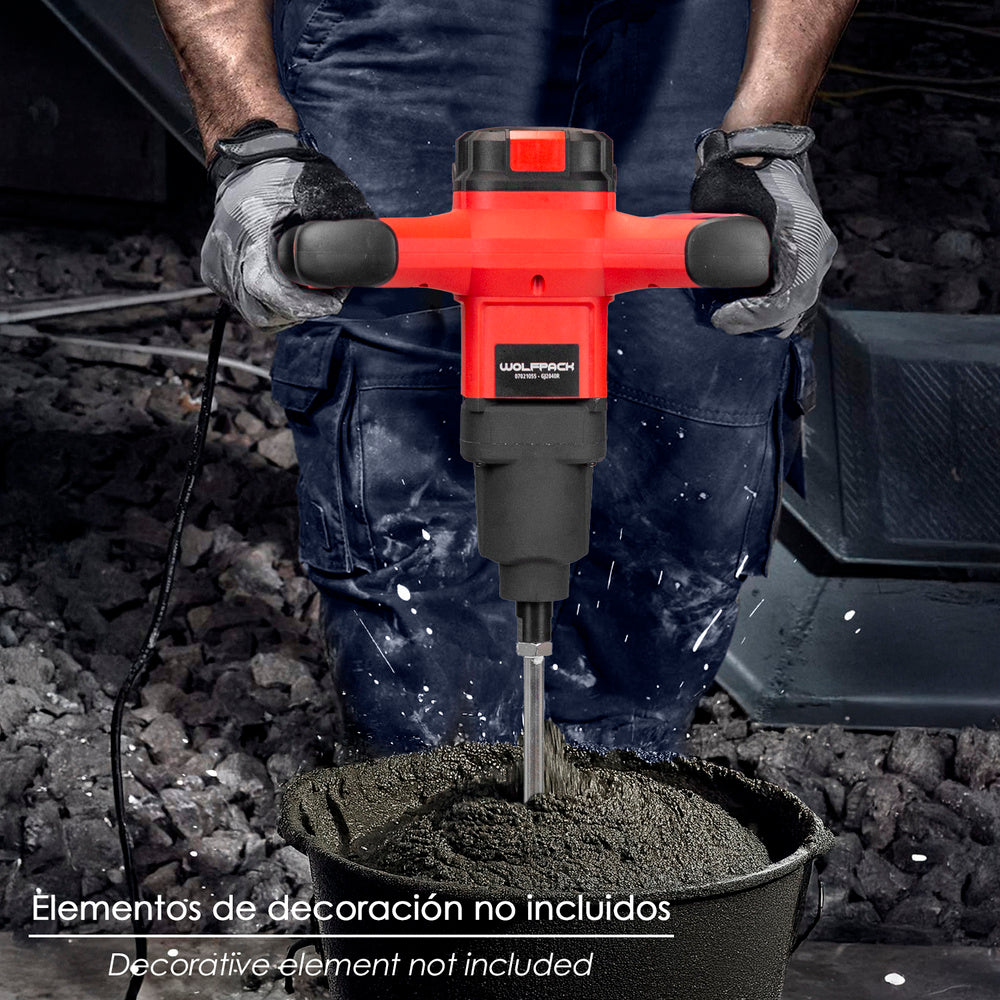 Mezclador eléctrico 1800 watt 6 velocidades con variador de potencia