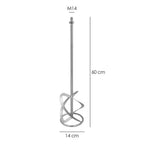 Mezclador cola recambio m14 140x600 mm