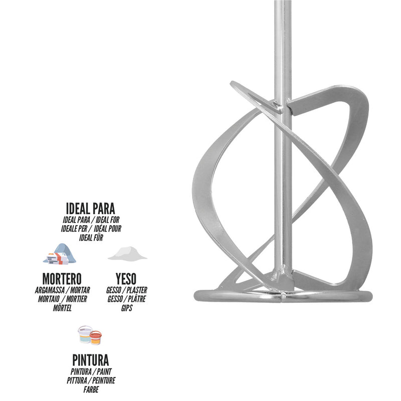 Mezclador cola recambio M14 140x600 mm