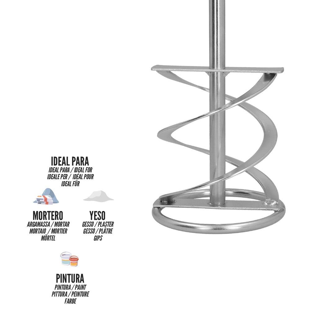 Mezclador cola recambio m14 140x600 mm