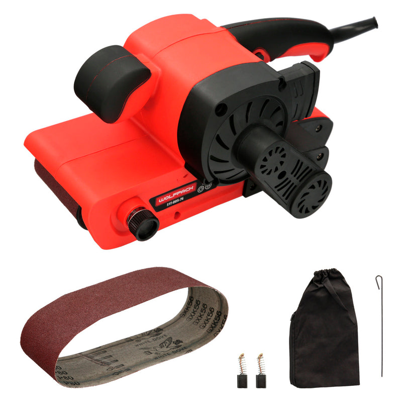 Lijadora de banda 800 watt. con aspiración integrada