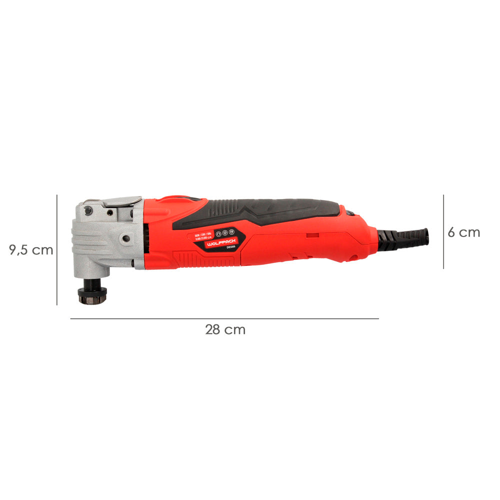 Ferramenta multifunções oscilante 300 watt. Com acessórios 23.000 r.p.m. Variador de velocidade, troca rápida de lâmina, cortar, lixar