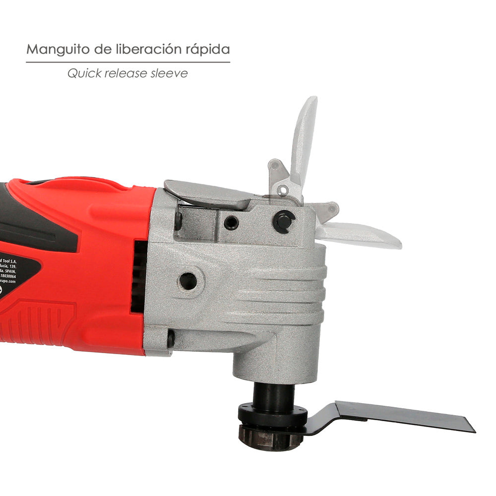Ferramenta multifunções oscilante 300 watt. Com acessórios 23.000 r.p.m. Variador de velocidade, troca rápida de lâmina, cortar, lixar