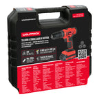 20V Drill Driver with 2 speeds and hammer function. 2 Ah battery. 35 Nm torque.