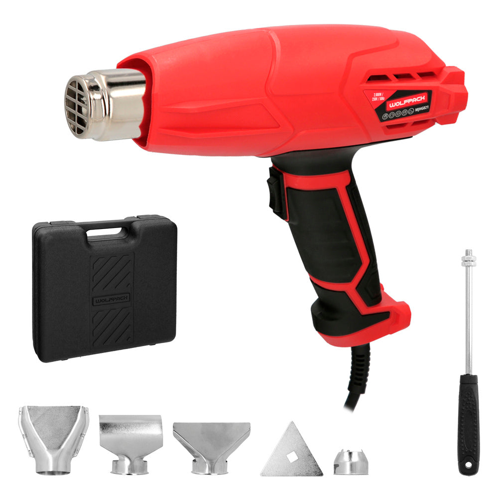 Pistola de ar quente 2000 watts. 2 potências com acessórios. Decapador, pistola de decapar ar quente