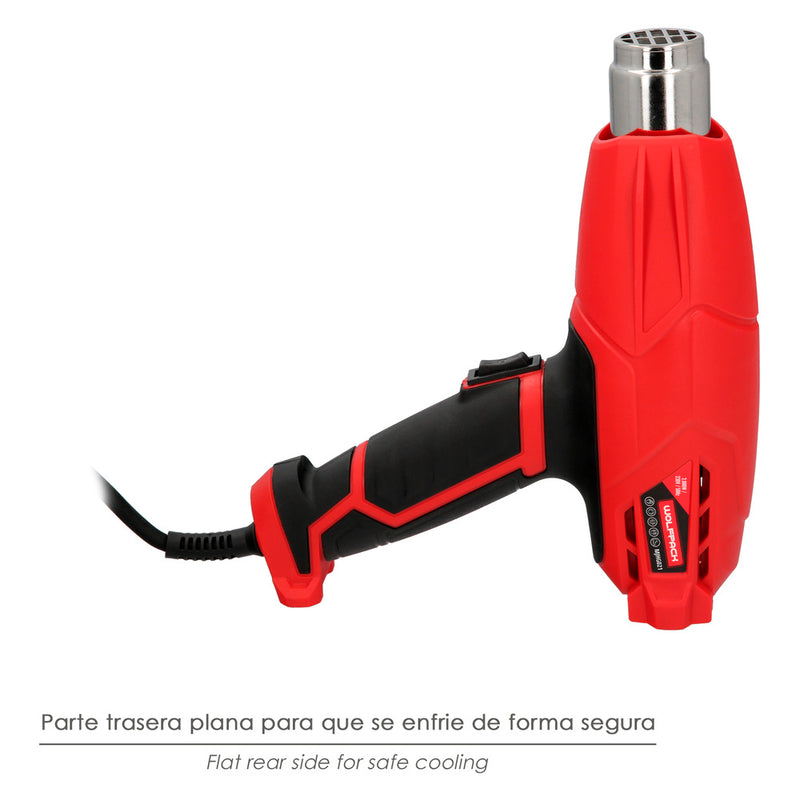 Pistola aire caliente 2000 watt. 2 potencias con  accesorios. decapador, pistola decapar aire caliente