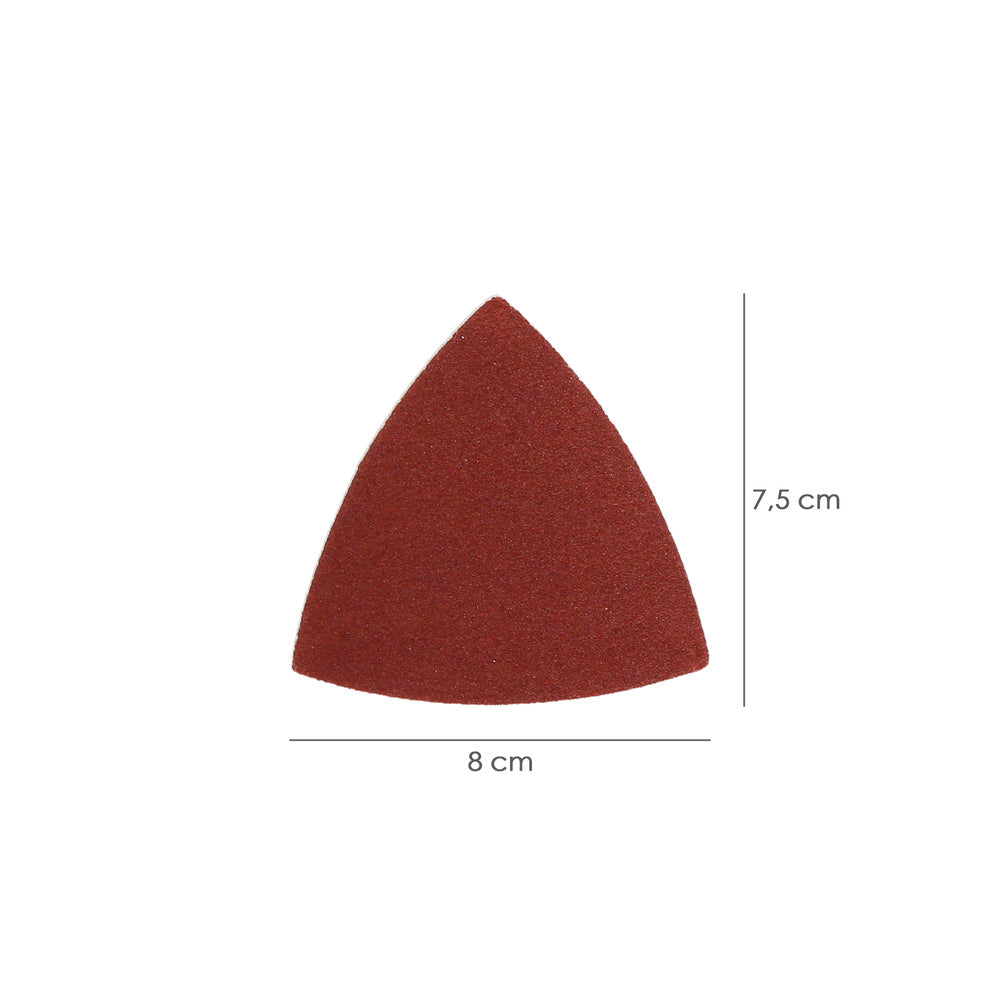 Lixa triangular para ferramenta multifunções. Embalagem 20 lixas