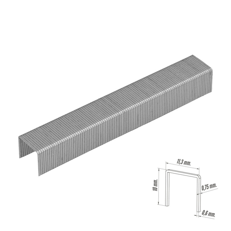 Grapas para clavadora electrica nº 3 10x11,4 mm. caja 1.000 piezas. grapas tipo 53. grapas grapadora,
