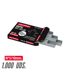 Grapas para clavadora eléctrica nº 3 10x11,4 mm caja 1.000 piezas. Grapas tipo 53. Grapas grapadora,