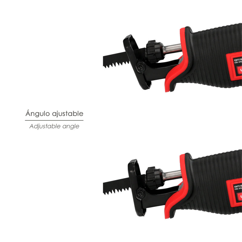 Sierra de sable 20 v. batería 4 ah. cambio rápido de hoja. madera 100 mm. / acero 6 mm
