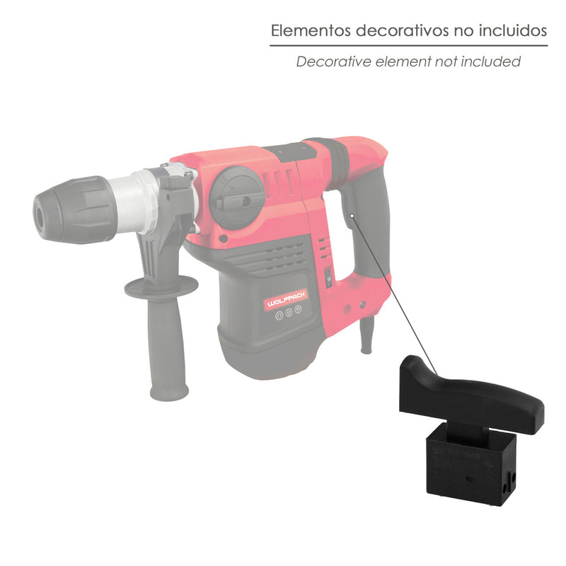 Interruptor para martillo SDS max 1500 watt. código 07020082