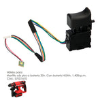 Interruptor martillo sds plus a batería 20 volt. Con batería 4.0 ah. . Código 07021670