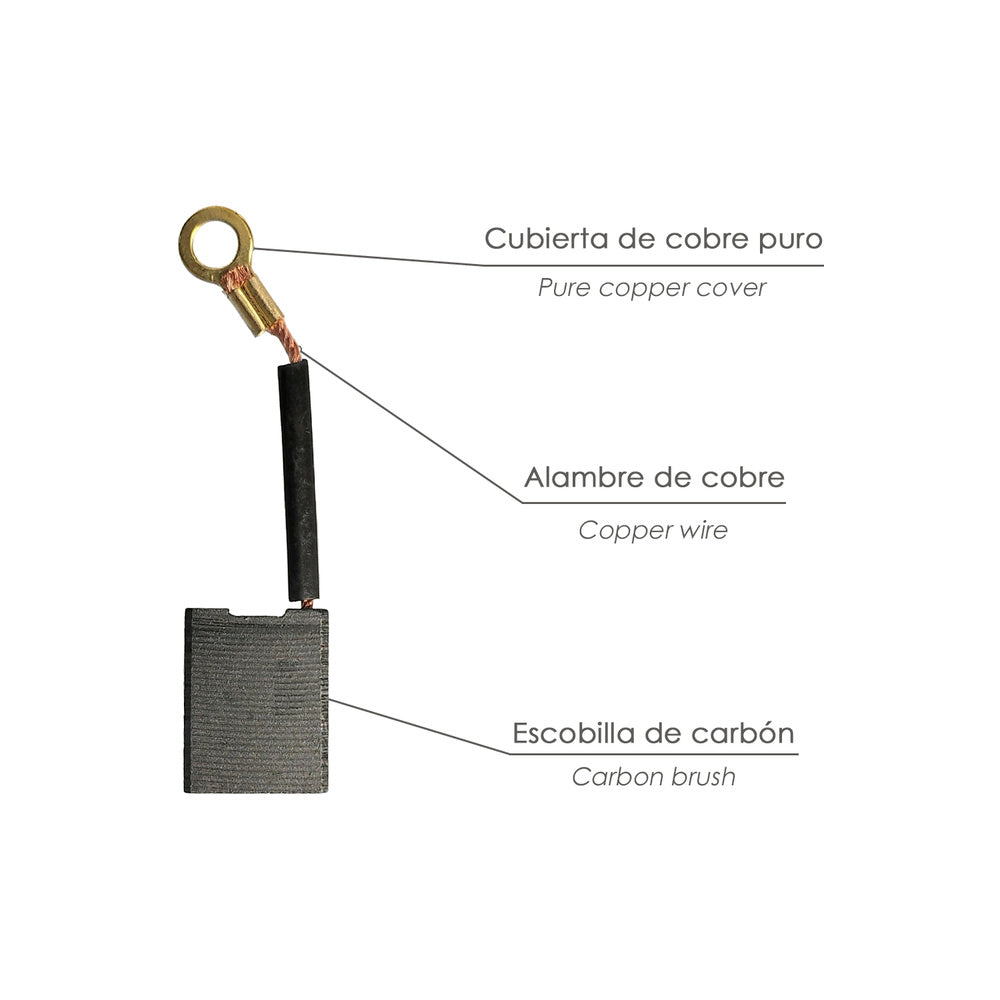 Escobilla amoladora 2.400 watt. Ø 230 mm código 07021655