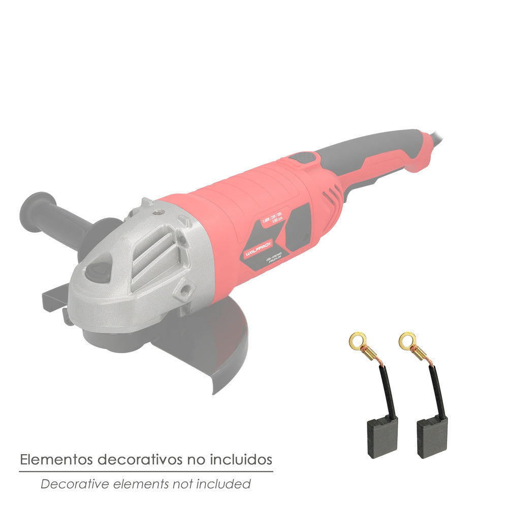 Escobilla amoladora 2.400 watt. Ø 230 mm código 07021655
