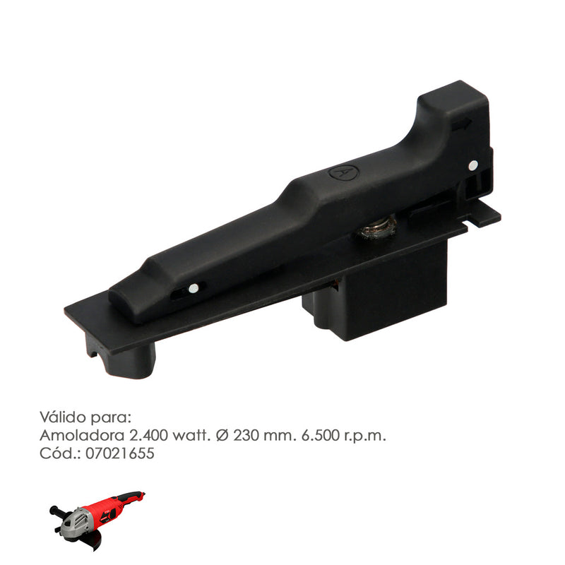 Interruptor para amoladora 2.400 watt. ø 230 mm. codigo 07021655