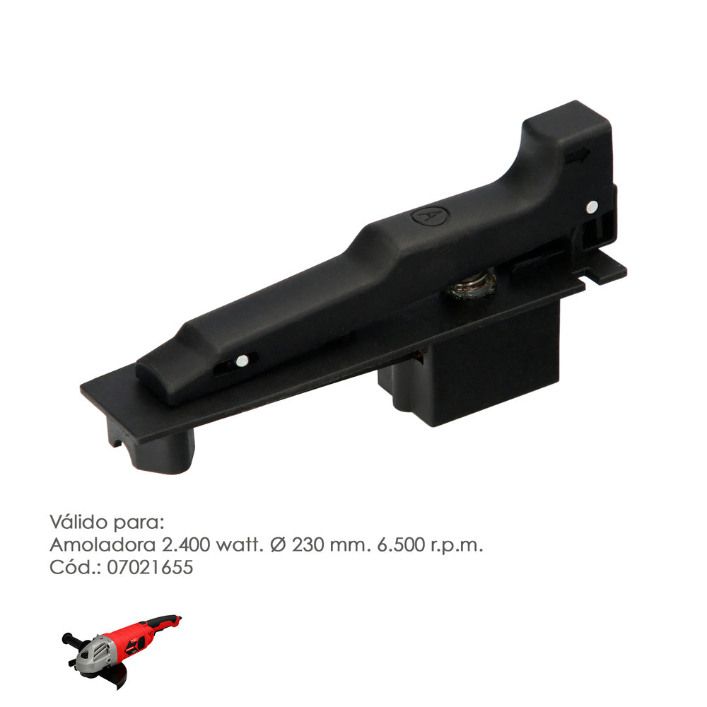 Switch for grinder 2,400 watt. Ø 230 mm code 07021655