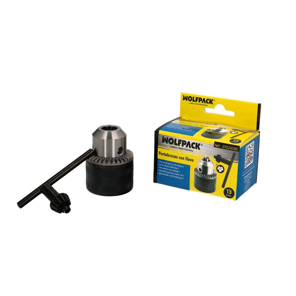 Portabrocas con llave 1/2" hembra ø 13 mm para taladros y taladradoras