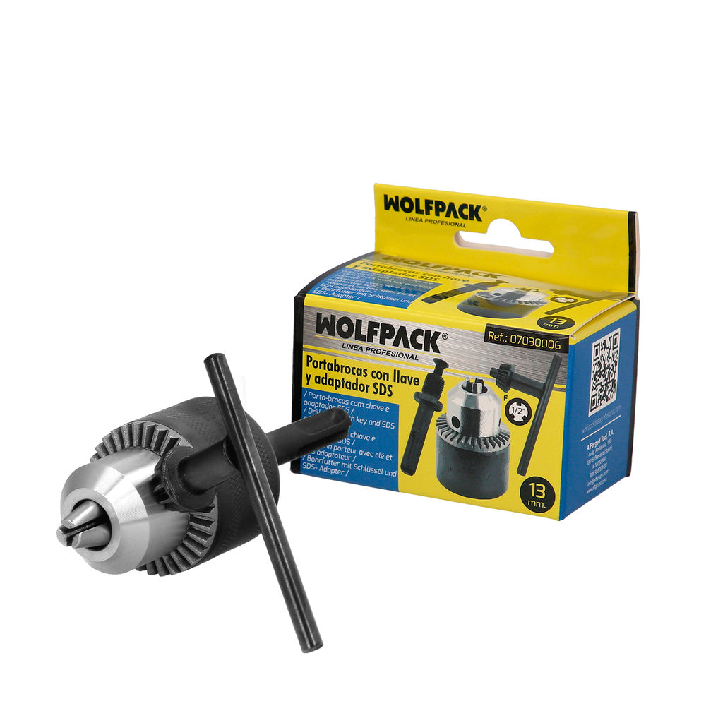 SDS Plus hammer adapter to 13mm chuck with key, SDS adapter, SDS to drill bits
