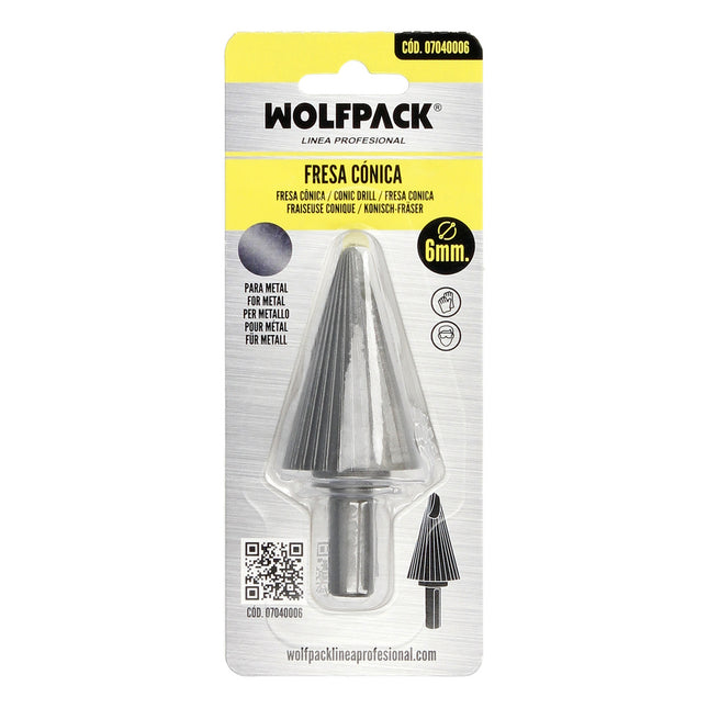 Fresa conica hss ø 6-32 mm. para taladro / fresadora